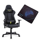 INTERCEPTOR Ergonomic Gaming Chair & Gaming Mat Combo | Premium Fabric, Adjustable Neck & Lumbar Pillow, 3D Adjustable Armrests